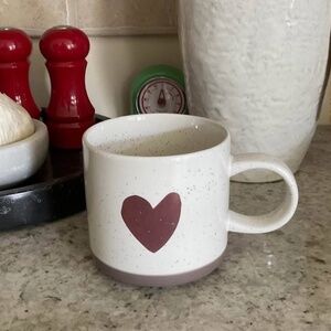 Starbucks Ceramic Rose Gold Heart Mug 12 oz